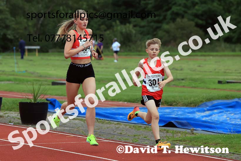 The 1500 metres, Wednesday, july 24th, 2024 NEGP 5, Monkton Stadium.  Photo: David T. Hewitson/Sports for All Pics